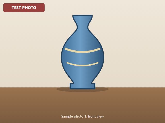 TEST ITEM, delete before going live: Blue pottery vase